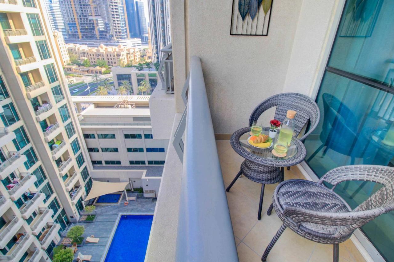 Durrani Homes - Luxurious Studio Near Dubai Mall With Pool View Luaran gambar